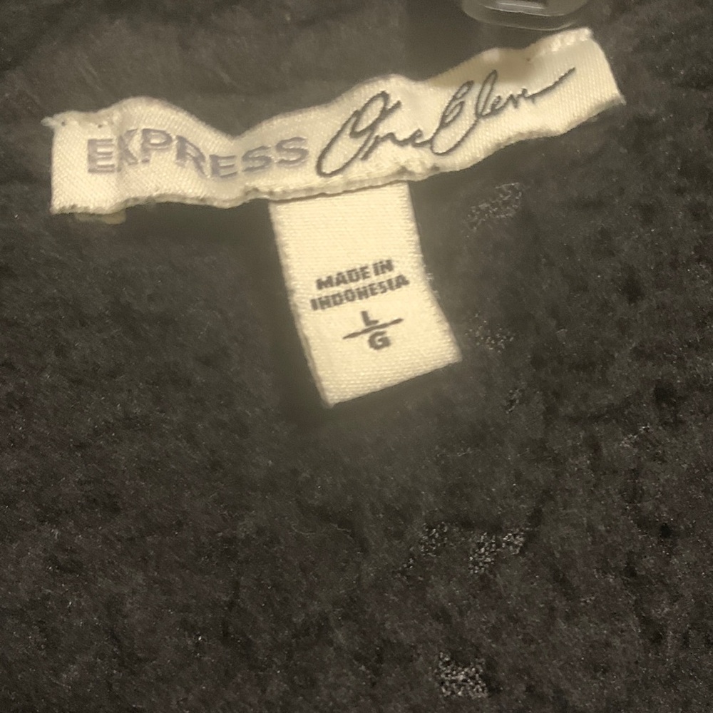 Express Charcoal Textured Knitwear